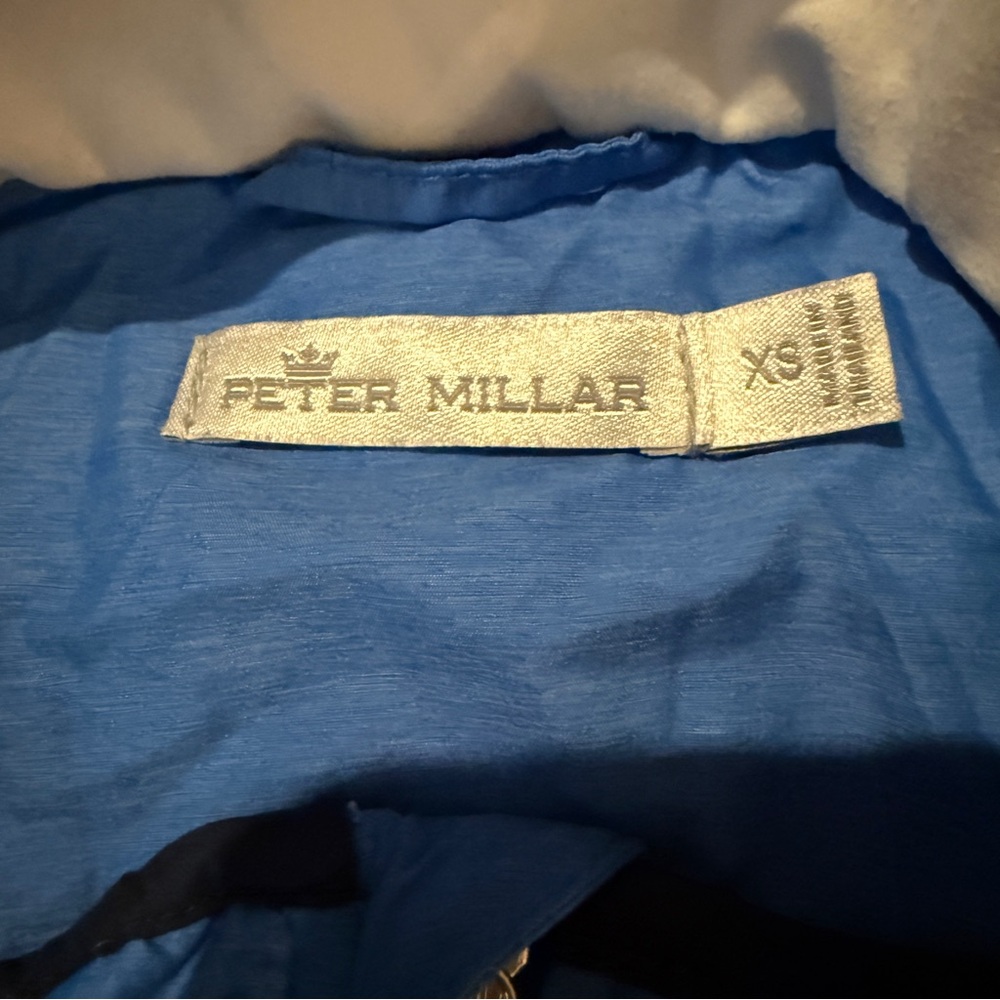 Peter Millar Lizzie Blue White Hybrid Vest Jacket Women’s Size XS Lightweight - Picture 3 of 8